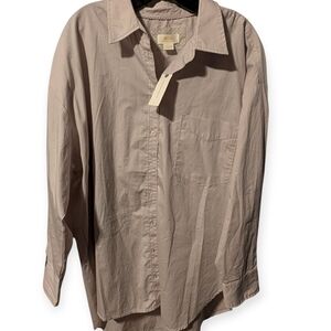 Maeve By Anthropologie Gray Button-Up Shirt XL